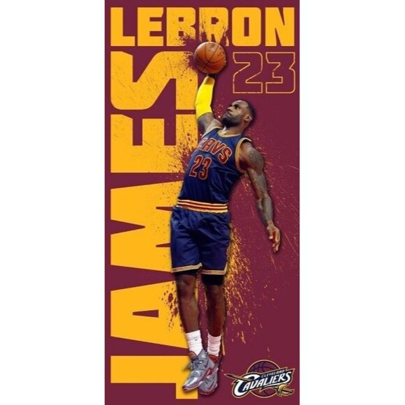 NBA Other - New Lebron James Dunk Cleveland Cavaliers Cavs NBA Beach Bath Pool Gift Towel 23